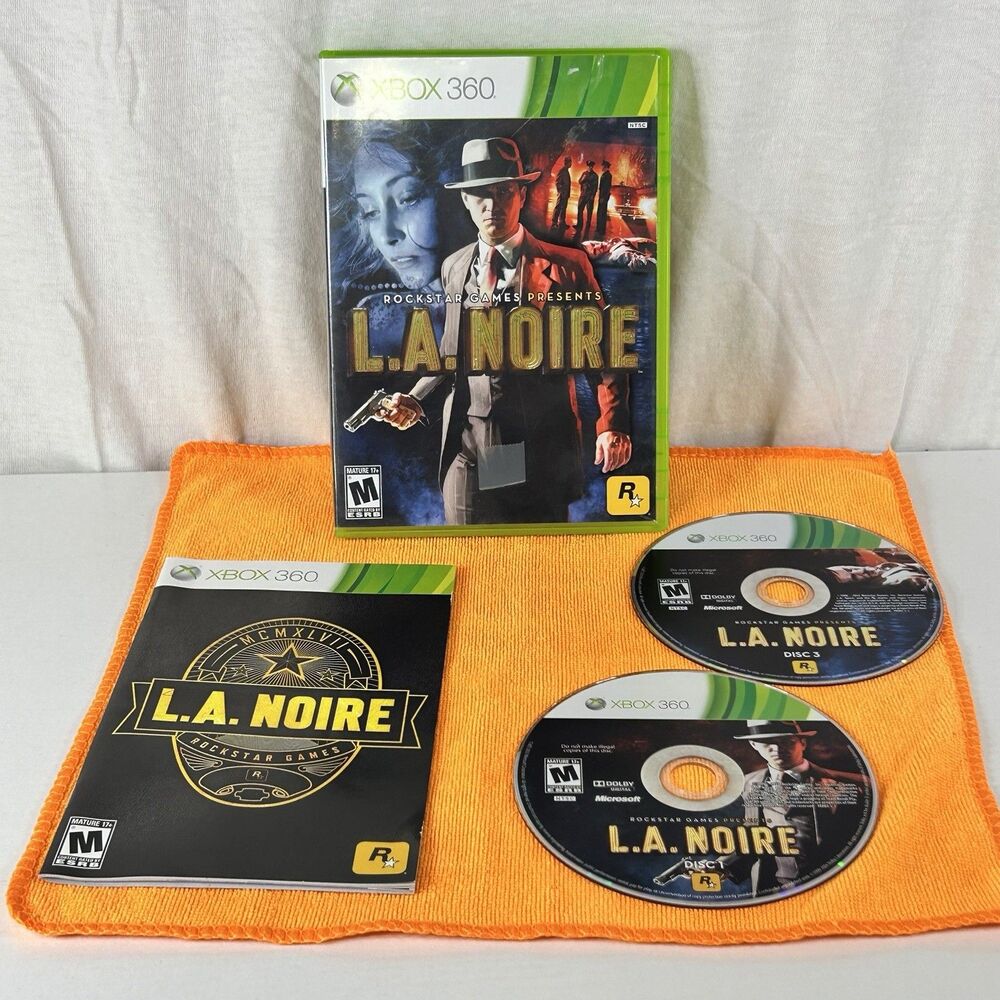 L.A. Noire (Microsoft Xbox 360, 2011) Disc 1 And 3. Missing Disc 2